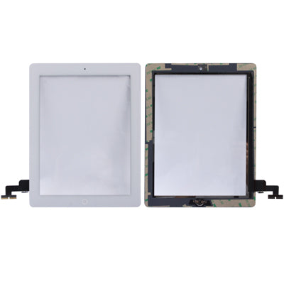 Touch Panel (Controller-Taste + Home-Taste, PCB-Membran-Flexkabel + Touch-Panel-Installationskleber) für iPad 2 / A1395 / A1396 / A1397, For iPad 2+Adhesive, For iPad 2 + Adhesive