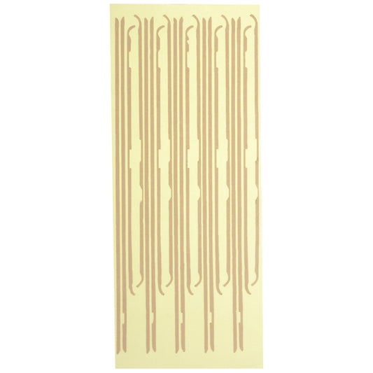 LCD-Rahmen, vorderes Gehäuse, Blendenrahmen, selbstklebender Aufkleber für iPad 2, For Apple iPad 2