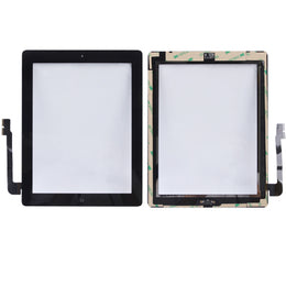 (Controller-Taste + Home-Taste-Taste PCB-Membran-Flexkabel + Touch-Panel-Installationskleber) Touch-Panel für neues iPad (iPad 3), For New iPad+Adhesive, For New iPad + Adhesive