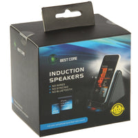 Kabelloser Magic Audio Amplifying Induktionslautsprecherhalter für iPhone 5 & 5S & 5C / 4 & 4S (Schwarz)
