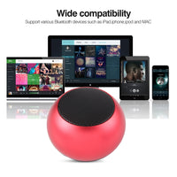 Drahtloser Mini-Bluetooth-Lautsprecher aus Metall, Freisprecheinrichtung, LED-Anzeige