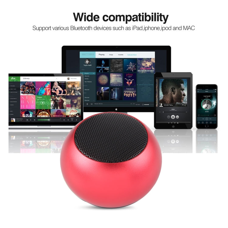 Drahtloser Mini-Bluetooth-Lautsprecher aus Metall, Freisprecheinrichtung, LED-Anzeige