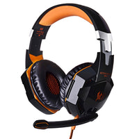 JEDES G2000 Over-Ear-Stereo-Bass-Gaming-Headset mit Mikrofon und LED-Licht für Computer, Kabellänge: 2,2 m