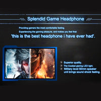 JEDES G2000 Over-Ear-Stereo-Bass-Gaming-Headset mit Mikrofon und LED-Licht für Computer, Kabellänge: 2,2 m