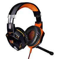 JEDES G2000 Over-Ear-Stereo-Bass-Gaming-Headset mit Mikrofon und LED-Licht für Computer, Kabellänge: 2,2 m
