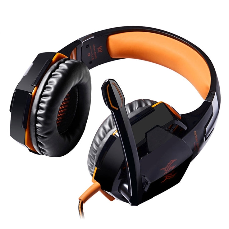 JEDES G2000 Over-Ear-Stereo-Bass-Gaming-Headset mit Mikrofon und LED-Licht für Computer, Kabellänge: 2,2 m