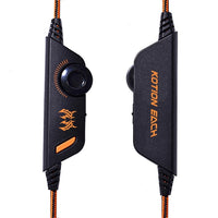 JEDES G2000 Over-Ear-Stereo-Bass-Gaming-Headset mit Mikrofon und LED-Licht für Computer, Kabellänge: 2,2 m