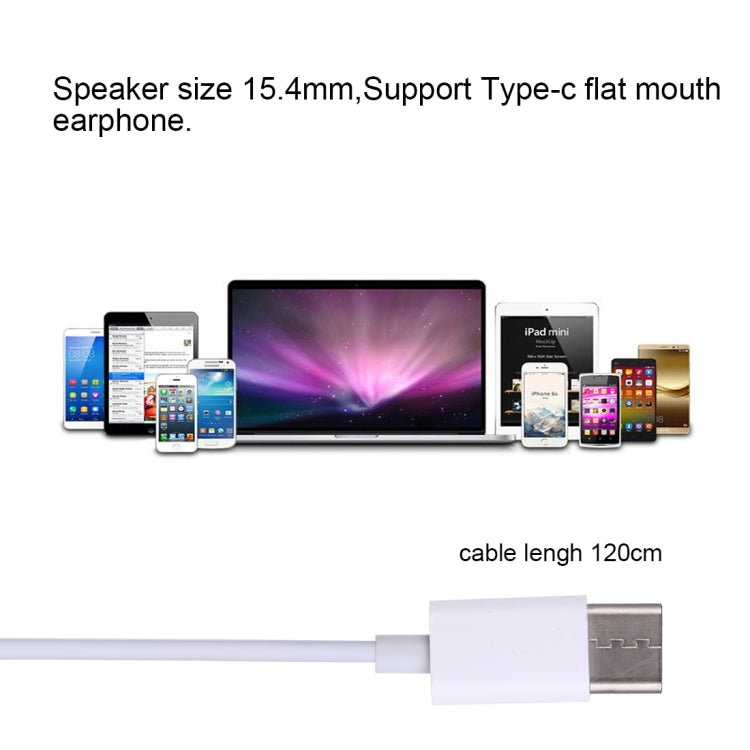 M25 USB-C/Typ-C-Schnittstelle Stereo-Kopfhörer mit dynamischem Bass und Mikrofon