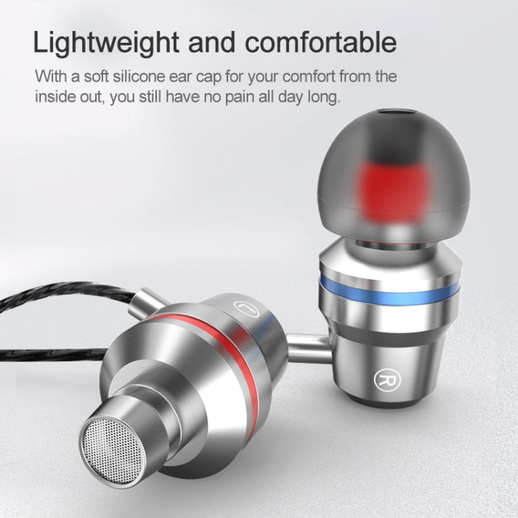 USB-C/Typ-C-Schnittstelle, kabelgebundener Mega-Bass-In-Ear-Kopfhörer mit Mikrofon