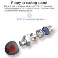 USB-C/Typ-C-Schnittstelle, kabelgebundener Mega-Bass-In-Ear-Kopfhörer mit Mikrofon
