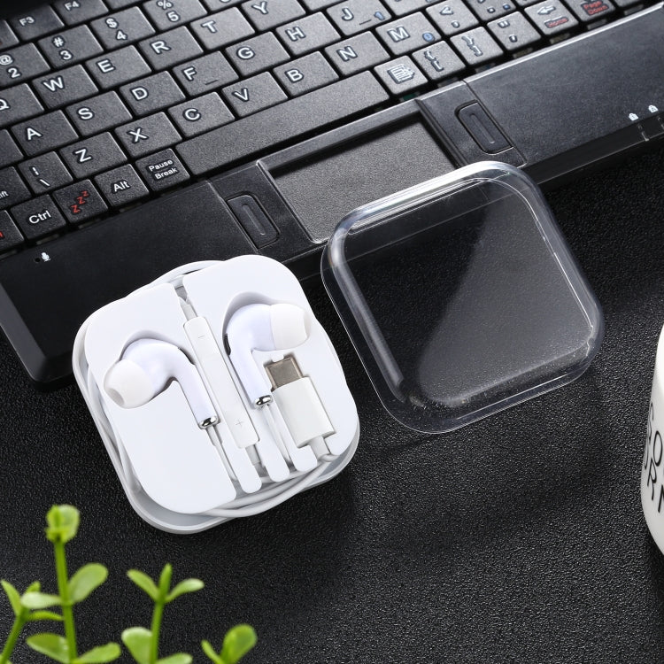 USB-C/Typ-C In-Ear-Kopfhörer mit Mikrofon, nicht für Samsung-Telefone, Kabellänge: ca. 1,2 m, Type-C