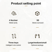 USAMS US-SJ482 EP-43 In-Ear-Ohrhörer mit USB-C/Typ-C-Schnittstelle, Metall, digitale HiFi-Rauschunterdrückung, Mikrofon und digitaler Chip, Länge: 1,2 m