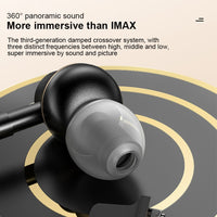 USAMS US-SJ482 EP-43 In-Ear-Ohrhörer mit USB-C/Typ-C-Schnittstelle, Metall, digitale HiFi-Rauschunterdrückung, Mikrofon und digitaler Chip, Länge: 1,2 m