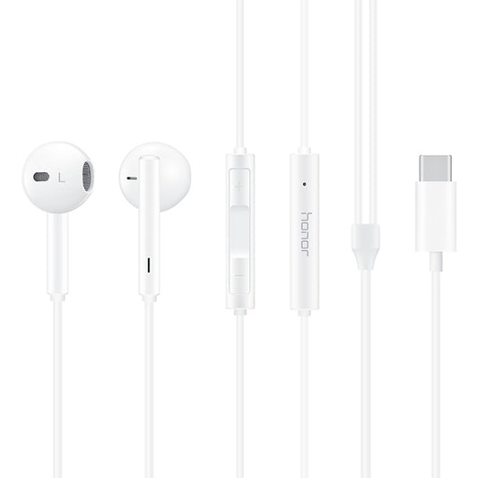Original Honor AM33 USB-C / Typ-C klassischer kabelgebundener In-Ear-Ohrhörer mit Rauschunterdrückung, unterstützt Kabelsteuerung und Anruf