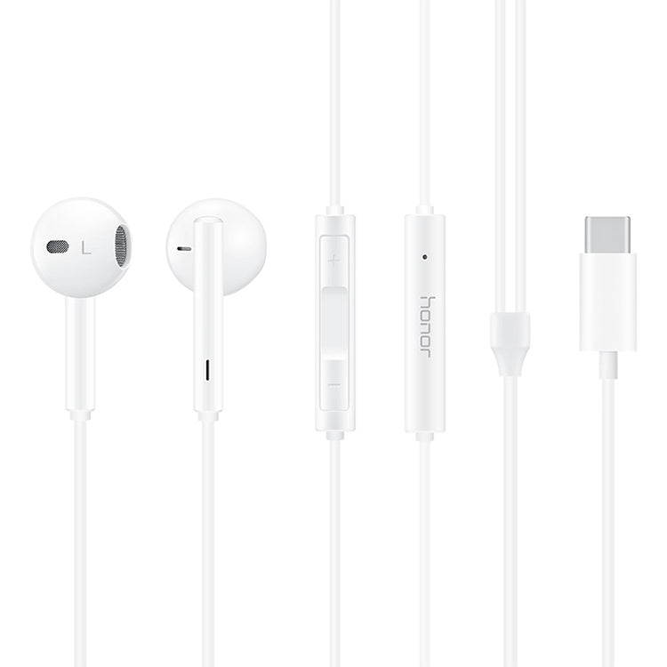 Original Honor AM33 USB-C / Typ-C klassischer kabelgebundener In-Ear-Ohrhörer mit Rauschunterdrückung, unterstützt Kabelsteuerung und Anruf