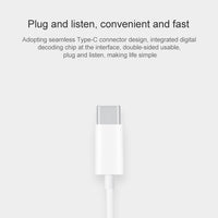 Original Honor AM33 USB-C / Typ-C klassischer kabelgebundener In-Ear-Ohrhörer mit Rauschunterdrückung, unterstützt Kabelsteuerung und Anruf