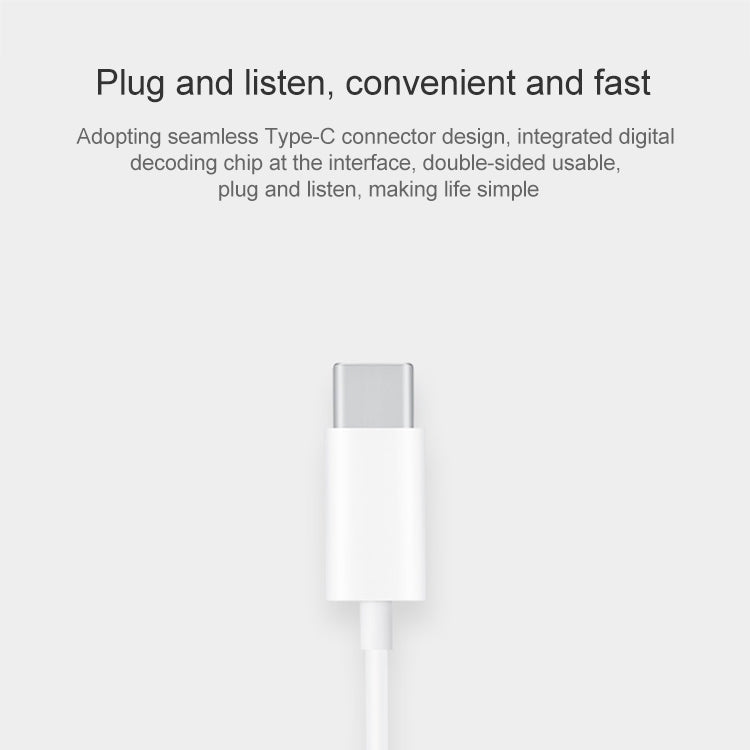 Original Honor AM33 USB-C / Typ-C klassischer kabelgebundener In-Ear-Ohrhörer mit Rauschunterdrückung, unterstützt Kabelsteuerung und Anruf