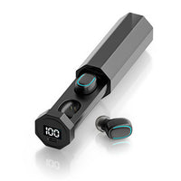 C1 Bluetooth 5.0 TWS Touch Polygonal Digital Display True Wireless Bluetooth Kopfhörer mit Ladebox, Polygonal