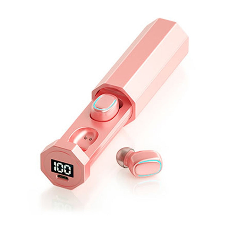 C1 Bluetooth 5.0 TWS Touch Polygonal Digital Display True Wireless Bluetooth Kopfhörer mit Ladebox, Polygonal