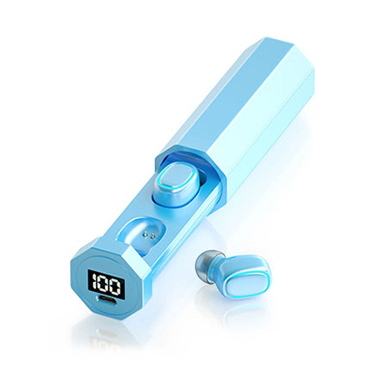 C1 Bluetooth 5.0 TWS Touch Polygonal Digital Display True Wireless Bluetooth Kopfhörer mit Ladebox, Polygonal