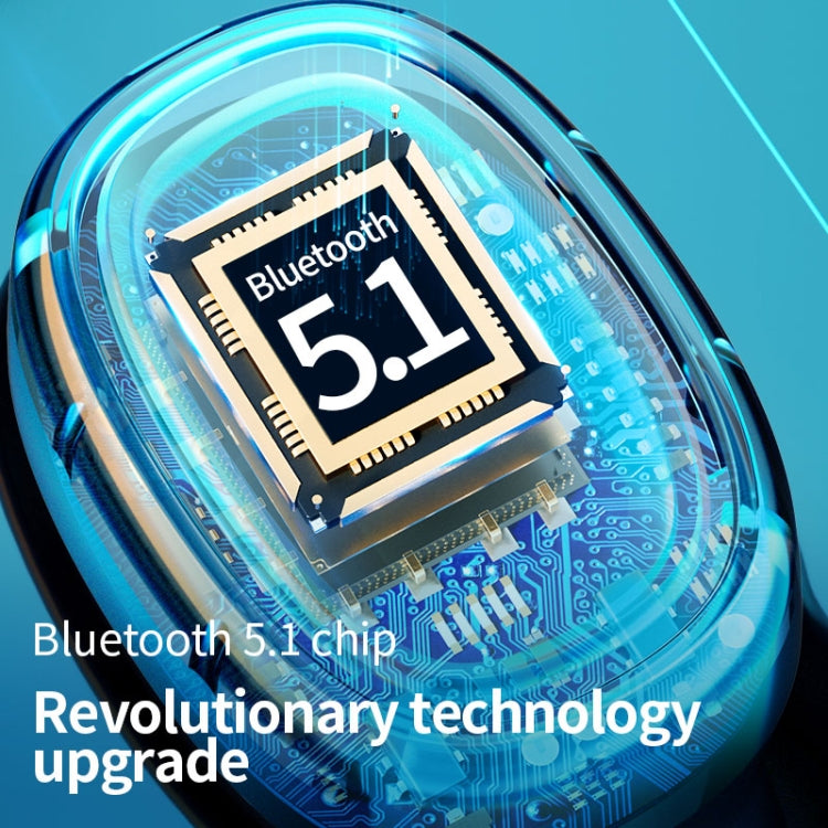 C1 Bluetooth 5.0 TWS Touch Polygonal Digital Display True Wireless Bluetooth Kopfhörer mit Ladebox, Polygonal