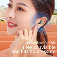 C1 Bluetooth 5.0 TWS Touch Polygonal Digital Display True Wireless Bluetooth Kopfhörer mit Ladebox, Polygonal