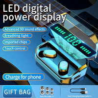 M8 Bluetooth 5.0 TWS Touch Digital Display Echter kabelloser Bluetooth-Kopfhörer mit Ladebox