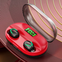 T2 Bluetooth 5.0 TWS Touch Digital Display Echter kabelloser Bluetooth-Kopfhörer mit Ladebox, T2 (Black), T2 (Red), T2 (White)
