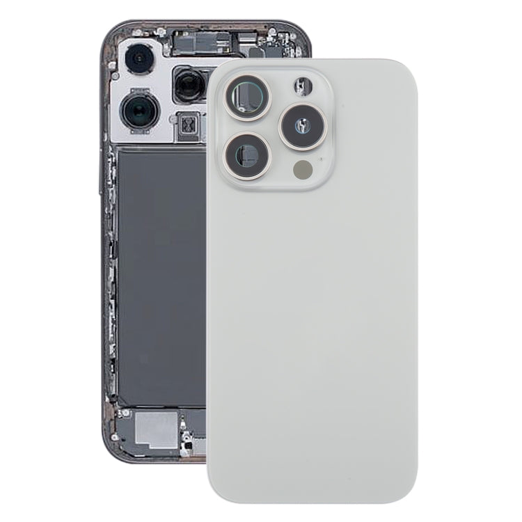 Für iPhone 16 Pro Original Glas-Akku-Rückabdeckung mit Kameraobjektivabdeckung + MagSafe-Magnet