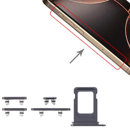 Für iPhone 16 Pro Max Original SIM-Kartenfach + SIM-Kartenfach + Seitentasten, For iPhone 16 Pro Max(Original)