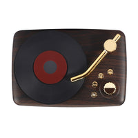 Bluetooth-Lautsprecher im Retro-Stil, integrierte hochempfindliche FM-Empfangsantenne, Langzeitreise, T12 (Brown)