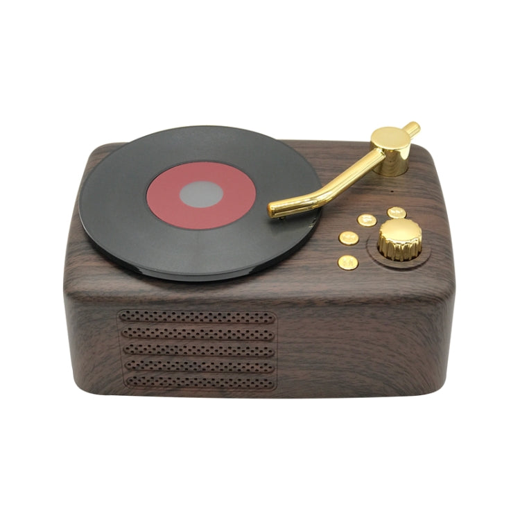 Bluetooth-Lautsprecher im Retro-Stil, integrierte hochempfindliche FM-Empfangsantenne, Langzeitreise, T12 (Brown)