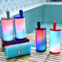 T&G TG169 LED Tragbarer Bluetooth-Lautsprecher für den Außenbereich, wasserdicht, Subwoofer, 3D-Stereo-Mini-Wireless-Lautsprecher, unterstützt AUX, FM, TF-Karte