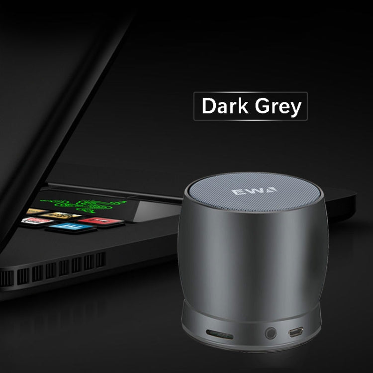 EWA A150 Tragbarer Mini-Bluetooth-Lautsprecher, kabellos, Hifi-Stereo, starker Bass, Musik-Boom-Box, Metall-Subwoofer, unterstützt Micro-SD-Karte und 3,5 mm AUX