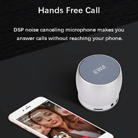 EWA A150 Tragbarer Mini-Bluetooth-Lautsprecher, kabellos, Hifi-Stereo, starker Bass, Musik-Boom-Box, Metall-Subwoofer, unterstützt Micro-SD-Karte und 3,5 mm AUX