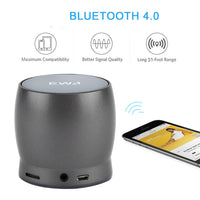 EWA A150 Tragbarer Mini-Bluetooth-Lautsprecher, kabellos, Hifi-Stereo, starker Bass, Musik-Boom-Box, Metall-Subwoofer, unterstützt Micro-SD-Karte und 3,5 mm AUX