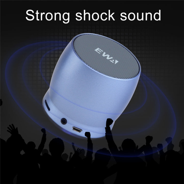 EWA A150 Tragbarer Mini-Bluetooth-Lautsprecher, kabellos, Hifi-Stereo, starker Bass, Musik-Boom-Box, Metall-Subwoofer, unterstützt Micro-SD-Karte und 3,5 mm AUX