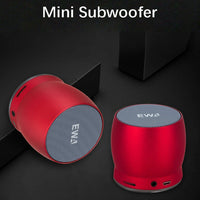 EWA A150 Tragbarer Mini-Bluetooth-Lautsprecher, kabellos, Hifi-Stereo, starker Bass, Musik-Boom-Box, Metall-Subwoofer, unterstützt Micro-SD-Karte und 3,5 mm AUX