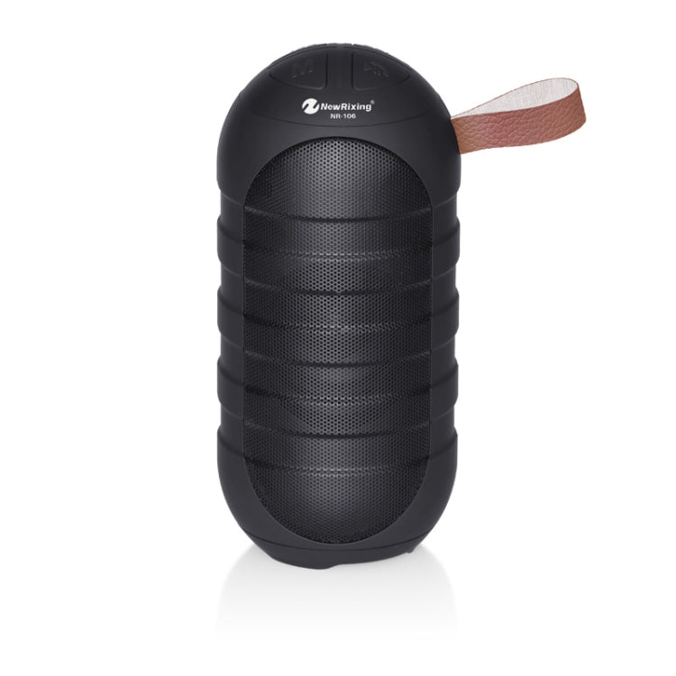 NewRixing NR106 Mini tragbarer kabelloser Bluetooth-Lautsprecher, Stereo-Subwoofer, integriertes Mikrofon, unterstützt Freisprechen, TF-Karte und FM, without LED Flashlight