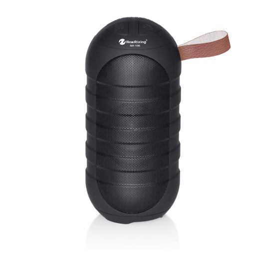 NewRixing NR106 Mini tragbarer kabelloser Bluetooth-Lautsprecher, Stereo-Subwoofer, integriertes Mikrofon, unterstützt Freisprechen, TF-Karte und FM, without LED Flashlight