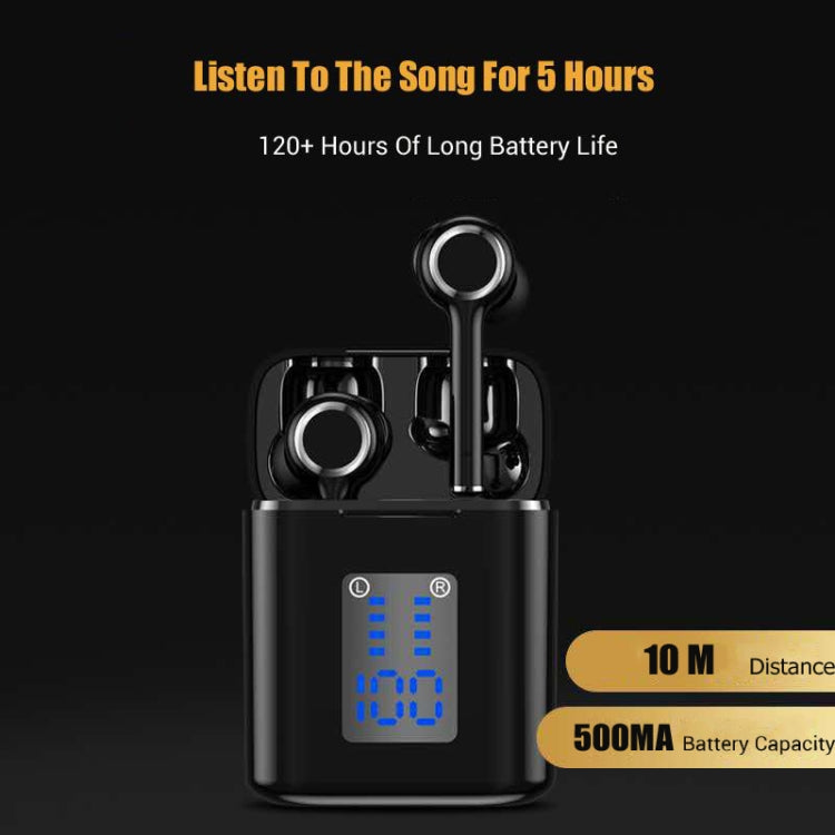 T&G TG905 TWS Bluetooth-Kopfhörer, kabelloser Sport-Kopfhörer, 5D-Stereo-Headsets mit LED-Anzeige und Ladebox
