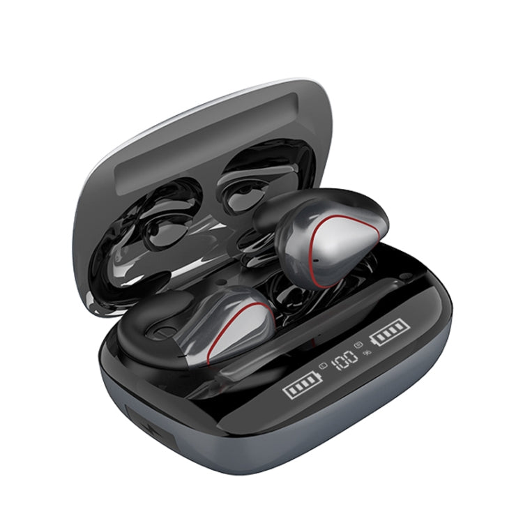 T20 TWS Bluetooth 5.0 Touch Kabelloser Bluetooth-Kopfhörer mit drei LED-Akkuanzeigen und Ladebox, Support-Anruf und Sprachassistent