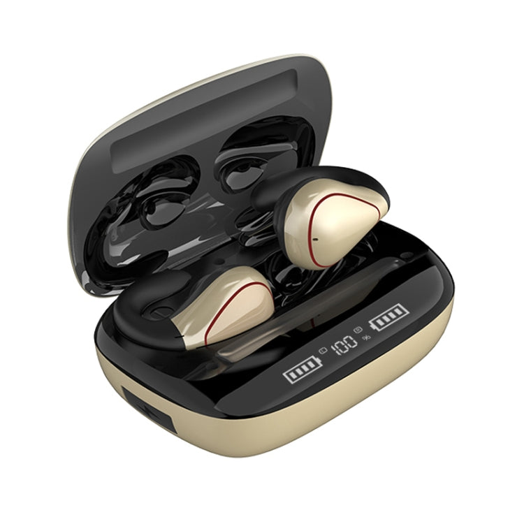 T20 TWS Bluetooth 5.0 Touch Kabelloser Bluetooth-Kopfhörer mit drei LED-Akkuanzeigen und Ladebox, Support-Anruf und Sprachassistent