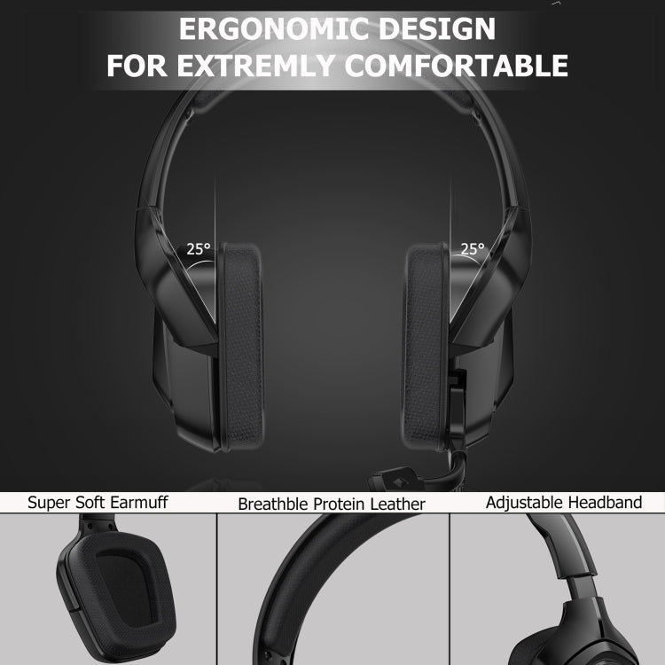 ONIKUMA K20 PS4 Headset Stereo Gaming Headset mit Mikrofon/LED-Licht für XBox One/Laptop Tablet