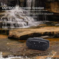 NewRixing NR3023 Tragbarer kabelloser Stereo-Bluetooth-Lautsprecher, integriertes Mikrofon, unterstützt TF-Karte/FM