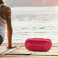 NewRixing NR3023 Tragbarer kabelloser Stereo-Bluetooth-Lautsprecher, integriertes Mikrofon, unterstützt TF-Karte/FM