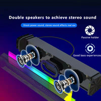 C2 10 W TWS kabelloser tragbarer Outdoor-Lautsprecher, Bass, Heimkino-Subwoofer, Soundbar-Audio, unterstützt Uhr und Alarm