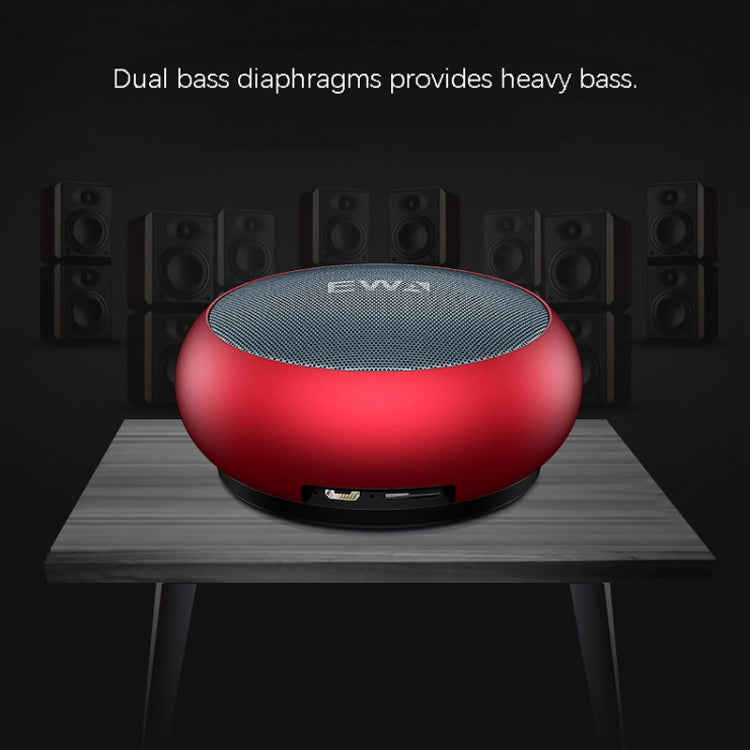 EWA A110 IPX5 Wasserdichter tragbarer Mini-Bluetooth-Lautsprecher aus Metall, unterstützt 3,5-mm-Audio und 32 GB TF-Karte und Anrufe