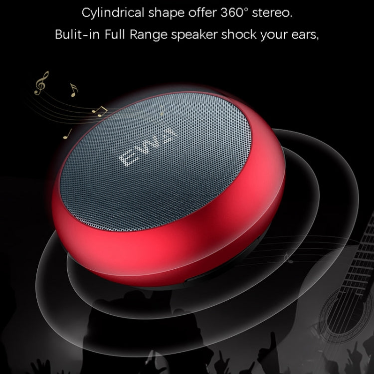 EWA A110 IPX5 Wasserdichter tragbarer Mini-Bluetooth-Lautsprecher aus Metall, unterstützt 3,5-mm-Audio und 32 GB TF-Karte und Anrufe