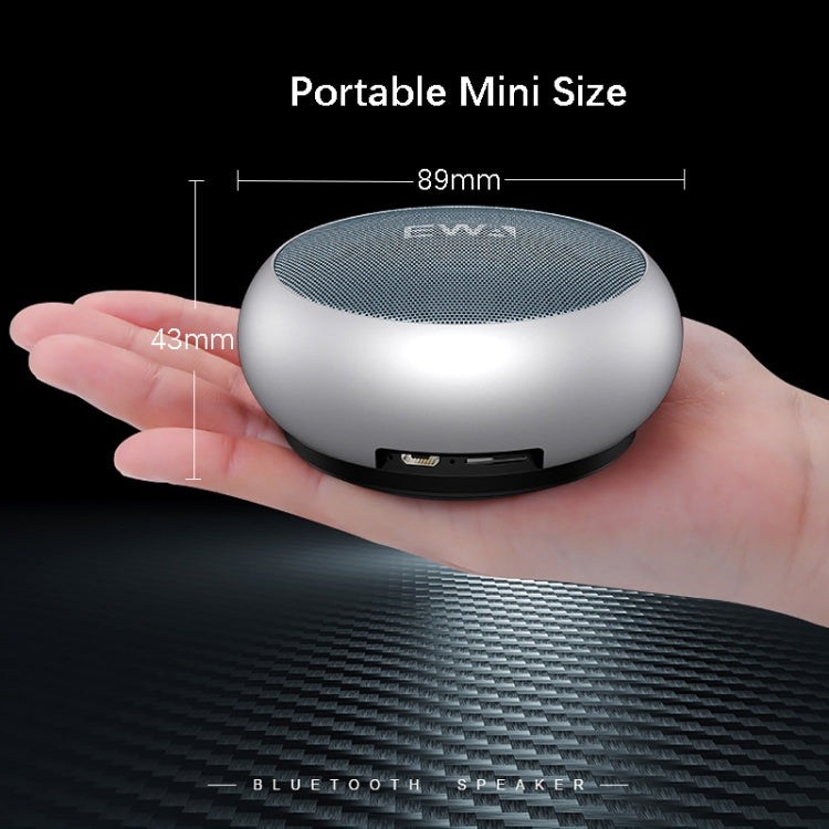 EWA A110 IPX5 Wasserdichter tragbarer Mini-Bluetooth-Lautsprecher aus Metall, unterstützt 3,5-mm-Audio und 32 GB TF-Karte und Anrufe